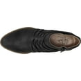 LifeStride Prairie Booties Black Faux Leather 7W