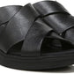 Naturalizer Rowena Slide Sandals Black Leather 7.5W