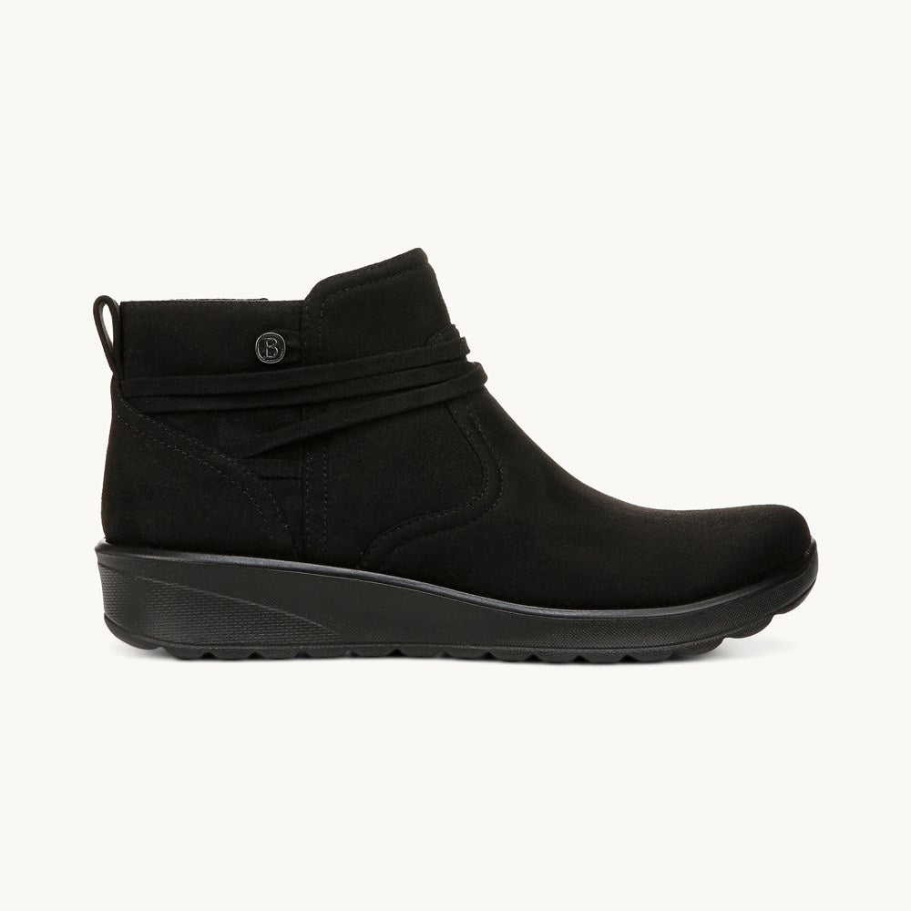 LifeStride Guest Washable Booties Black Fabric 9M