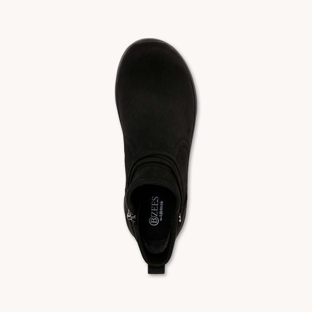 LifeStride Guest Washable Booties Black Fabric 9M