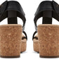 Clarks Giselle Style Wedge Heel Platform Black 6M