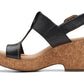 Clarks Giselle Style Wedge Heel Platform Black 6M