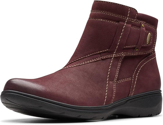 Clarks Womens Collection Carleigh Wine Nubuck 8N