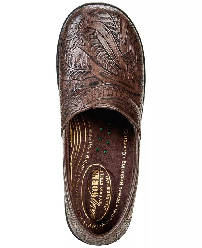 Easy Street Origin Clogs Brown Tool 10M
