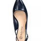Bella Vita Scarlett Slingback Pumps Navy Leather 6M