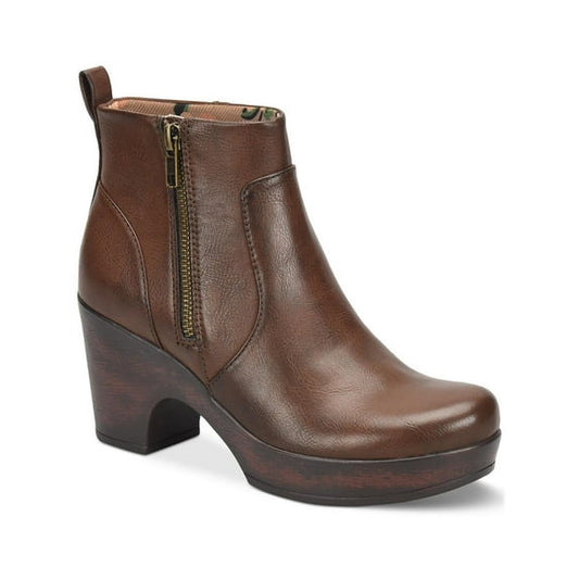 b.o.c. Blakelynn Platform Wedge Zip up - Brown 8.5M