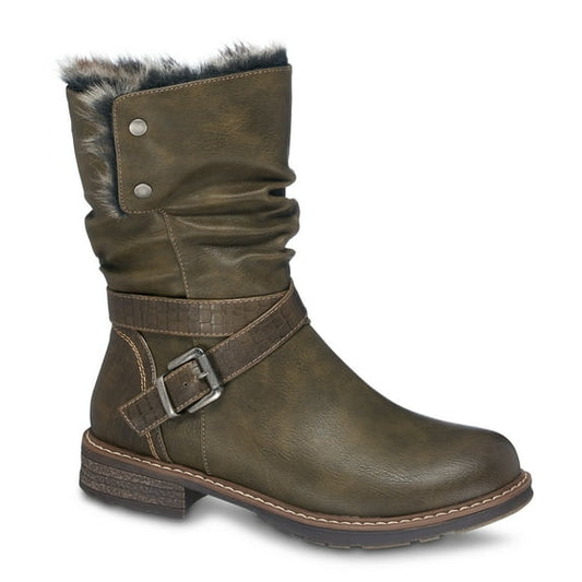 GC Shoes Womens Bailey Boots Dark Green 8.5M