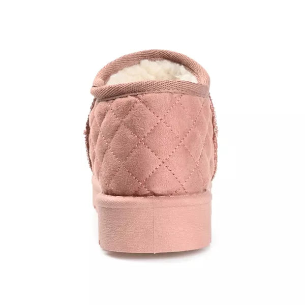 Journee Collection - Tazara Slip On Shoe Style Round Toe Slippers Pink 8M