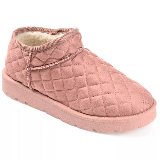 Journee Collection - Tazara Slip On Shoe Style Round Toe Slippers Pink 8M