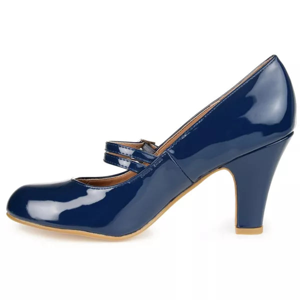 Journee Collection Womens Wendy Navy 8M