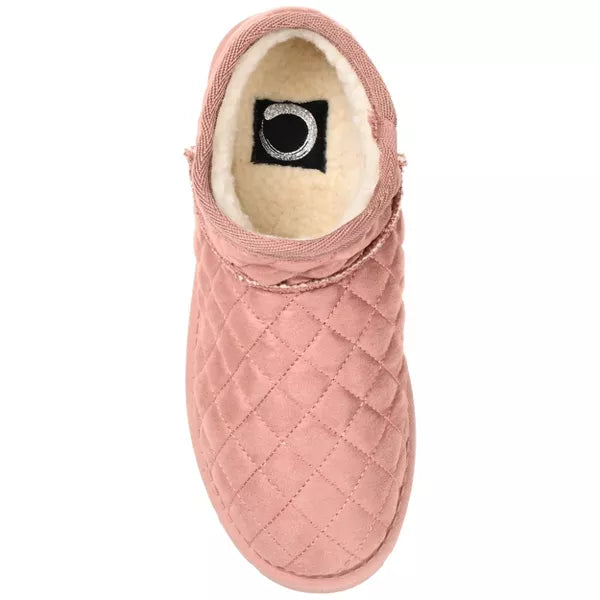 Journee Collection - Tazara Slip On Shoe Style Round Toe Slippers Pink 8M