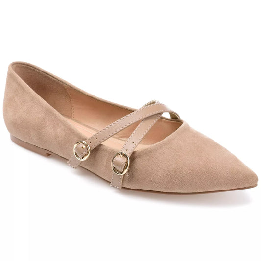Journee Collection Womens Pat Taupe 8W