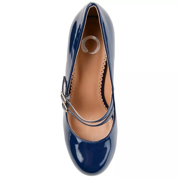 Journee Collection Womens Wendy Navy 8M