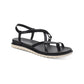 Sun Stone Juune Flat Sandals Black 8M