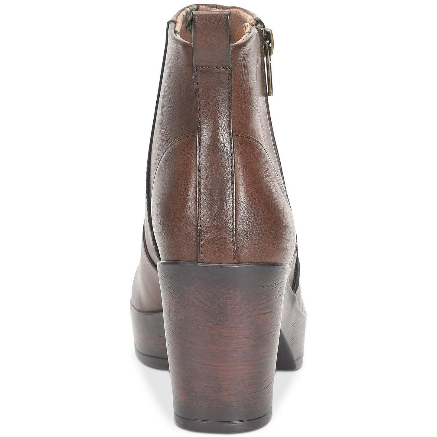 b.o.c. Blakelynn Platform Wedge Zip up - Brown 8.5M