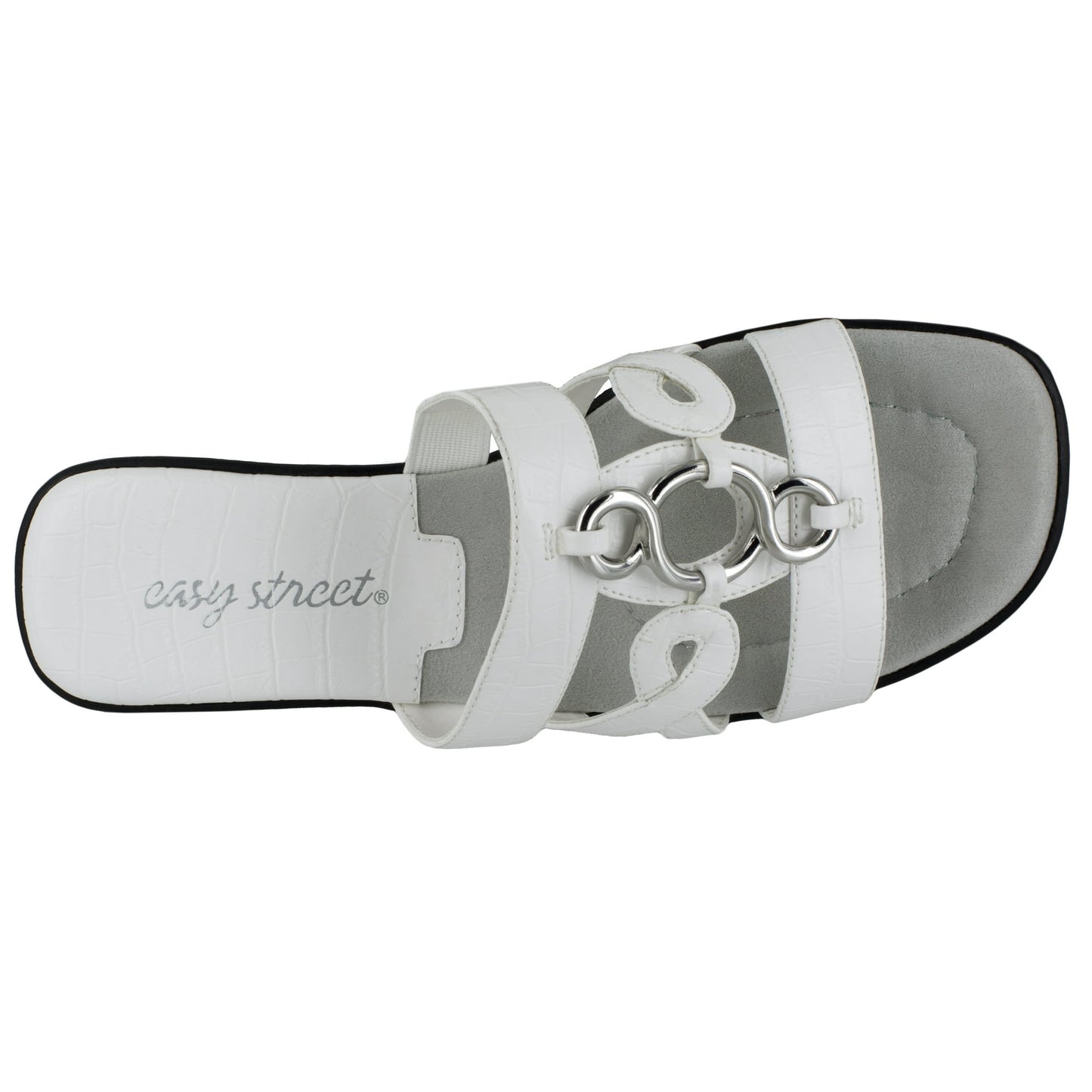 Easy Street Torrid Sandals White Croc 8.5WW