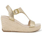 Kenneth Cole Reaction Womens Card Wedges Soft Gold - Manmade 10M