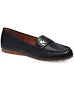 kate spade new york Womens Camellia Loafers Black Leather 8M