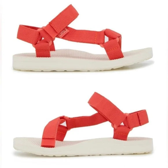 JBU Womens Aruba Casual Flat Bright Coral 9M