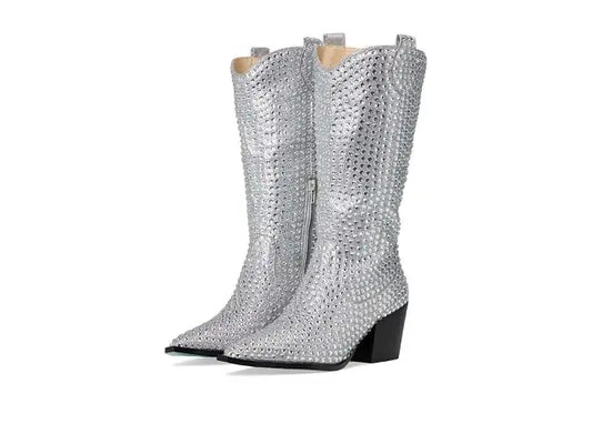 Betsey Johnson Womens Randy R Silver 7.5M