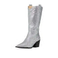 Betsey Johnson Womens Randy R Silver 7.5M