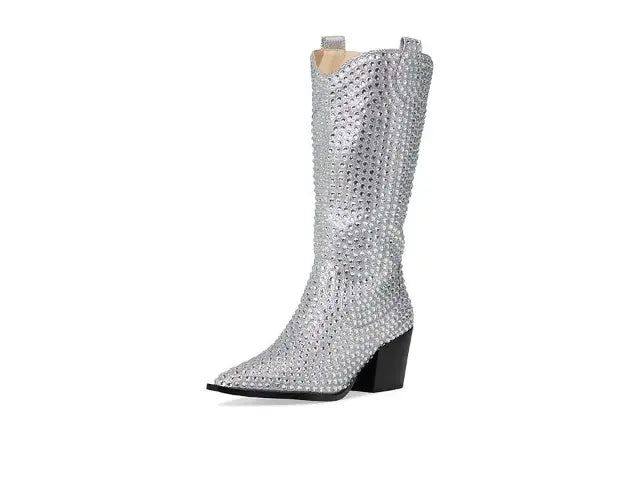 Betsey Johnson Womens Randy R Silver 7.5M