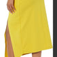 Women's faux wrap midi skirt