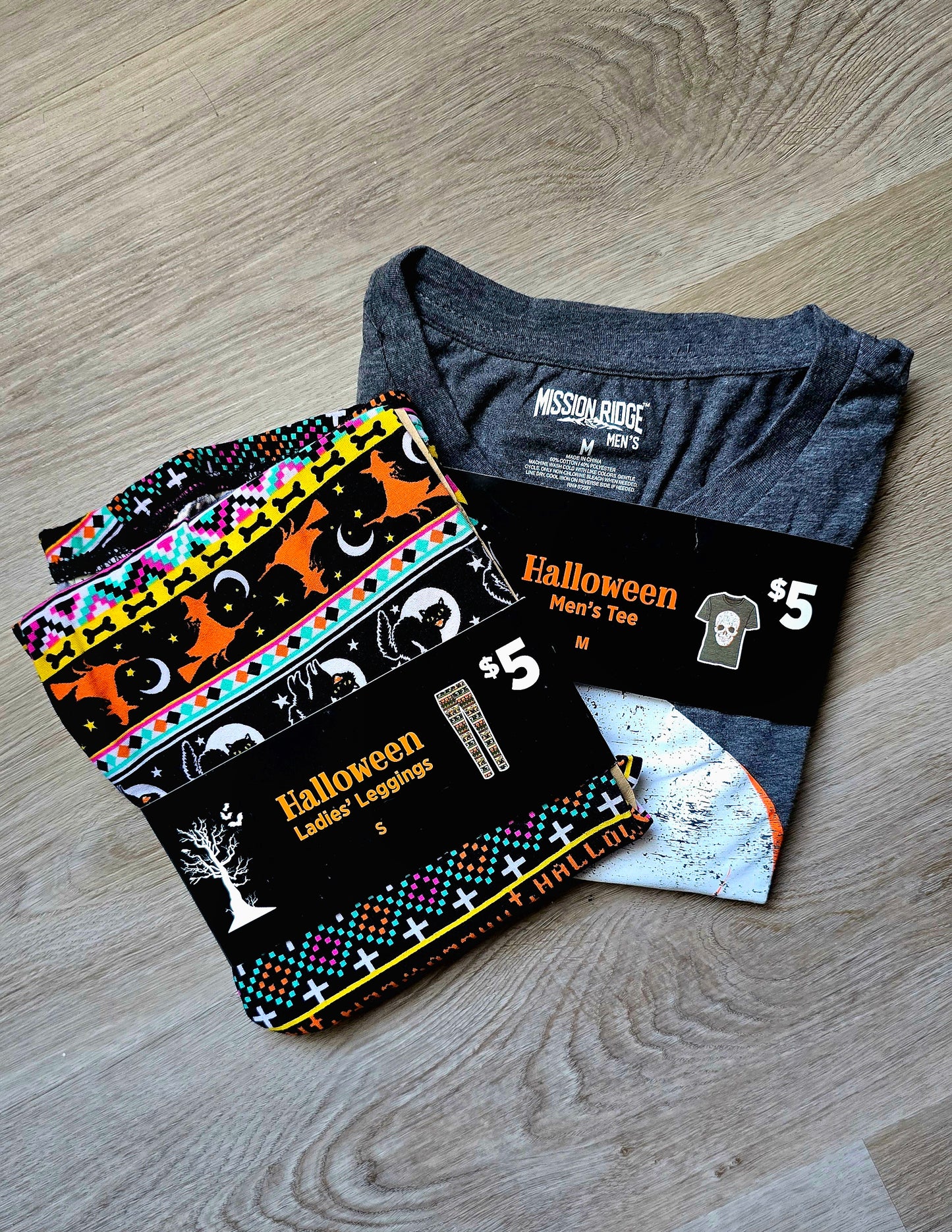 Halloween shirts and leggings - lot of 6