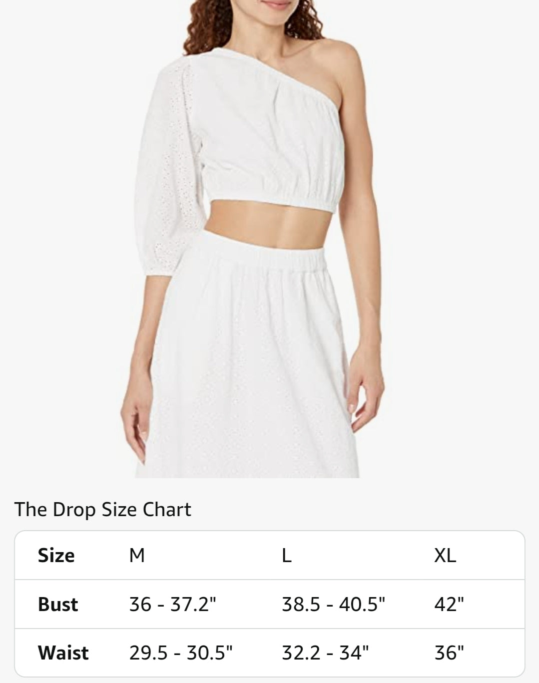 Women's one shoulder crop top