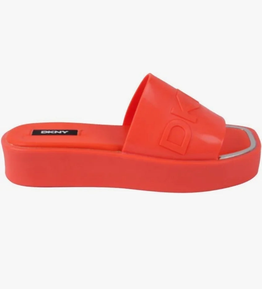 DKNY Womens Laren Platform Slide S Orange 6M