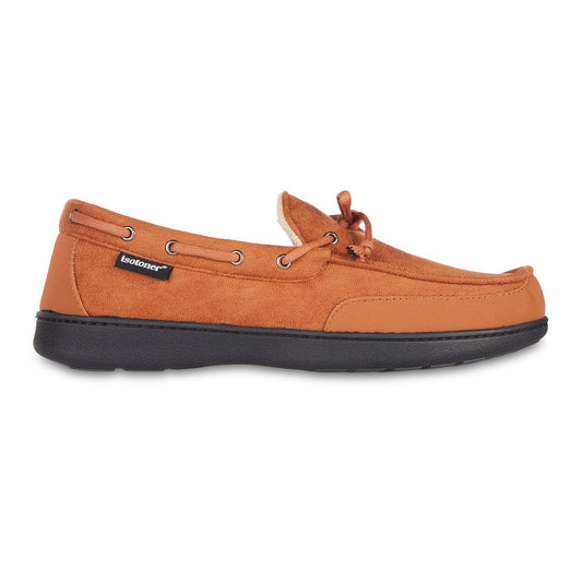 Isotoner Mens Water Repellent Microsue Cognac L (9.5-10.5)