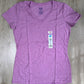 3 Heather purple Women's V-neck (2XL)
