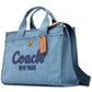 COACH Denim Cargo Medium Tote