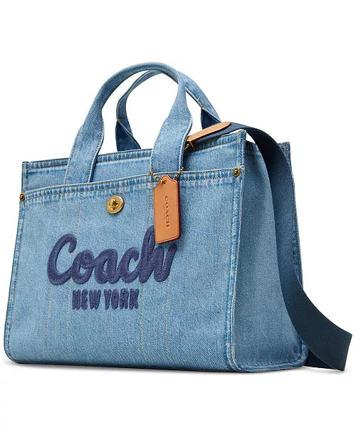 COACH Denim Cargo Medium Tote