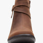 Clarks Womens Angie Spice Booties Dark Tan L 8M