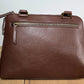 White Mountain chocolate leather shoulder bag
