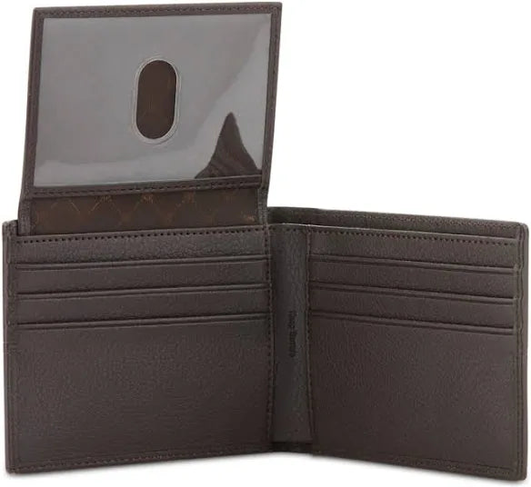 Perry Ellis Mens Slim Leather Trifold Wallet - Brown (lot of 10)