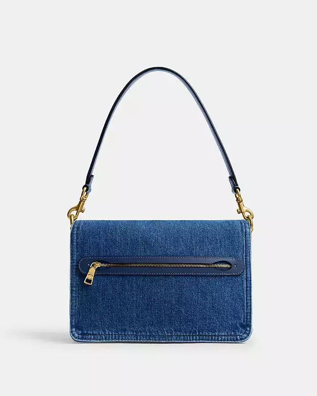 COACH Chain Tabby Small Denim