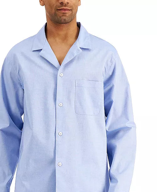 Club Room Mens 2-Pc. Solid Oxford Pajamas
