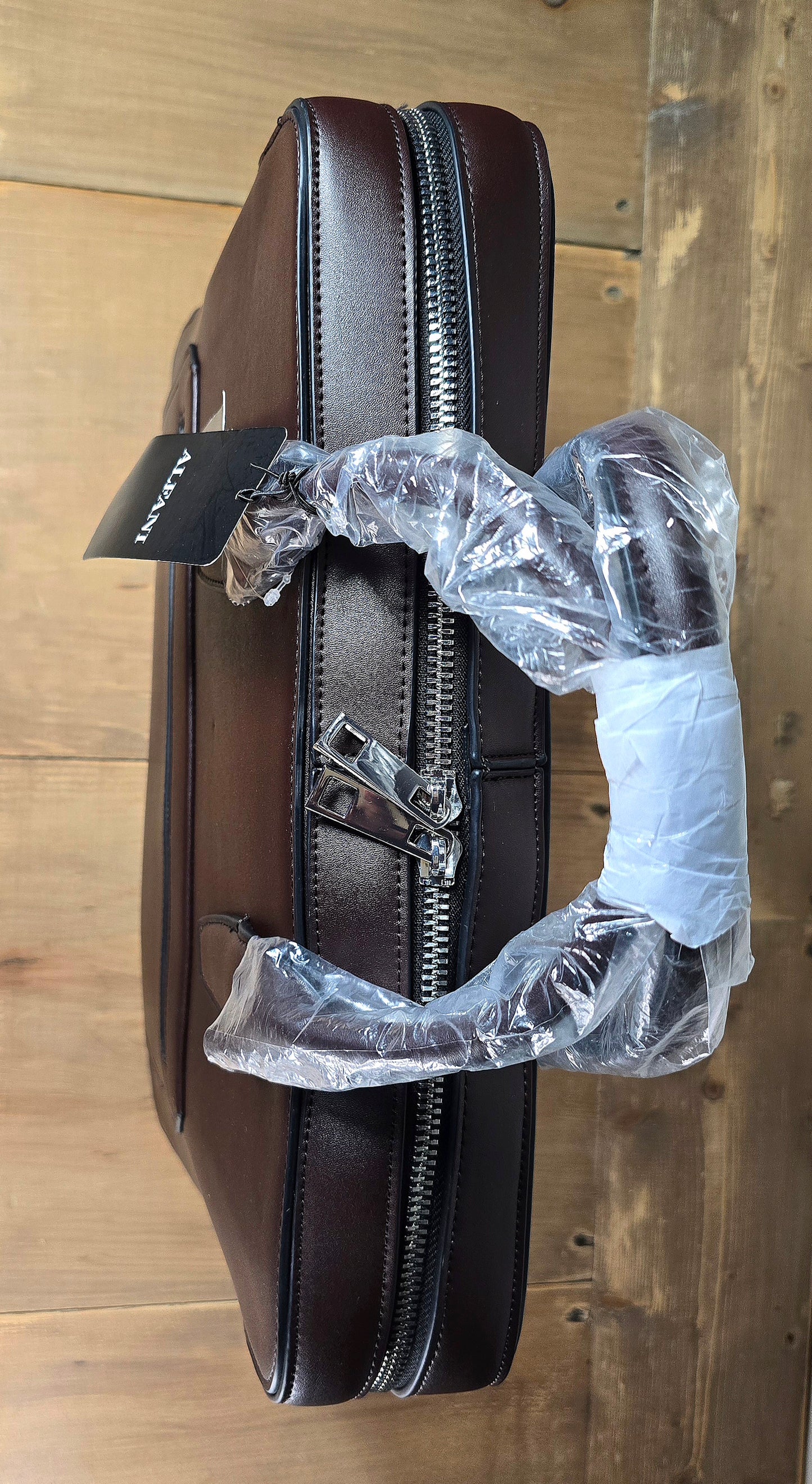 Alfani Mens Messenger Bag Brown