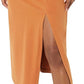 Women's faux wrap midi skirt