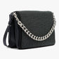 DKNY Desiree Small Flap Crossbody Black/silver