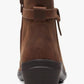Clarks Womens Angie Spice Booties Dark Tan L 8M