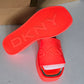 DKNY Womens Laren Platform Slide S Orange 6M