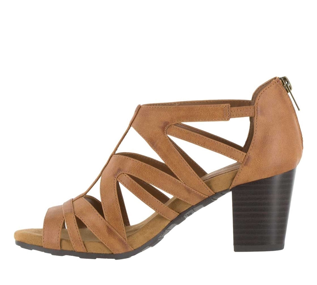 Easy Street Amaze Sandals Cognac 9M