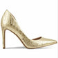 I.N.C. International Concepts Kenjay DOrsay Pumps, Created Gold Croco Print 10M