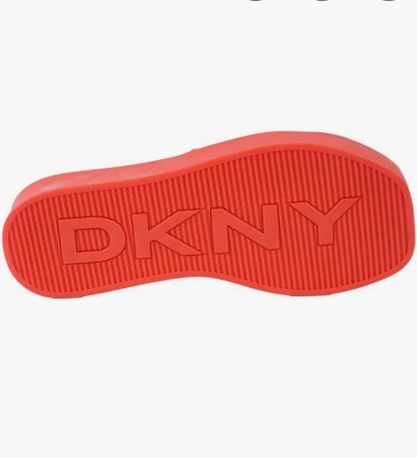 DKNY Womens Laren Platform Slide S Orange 6M
