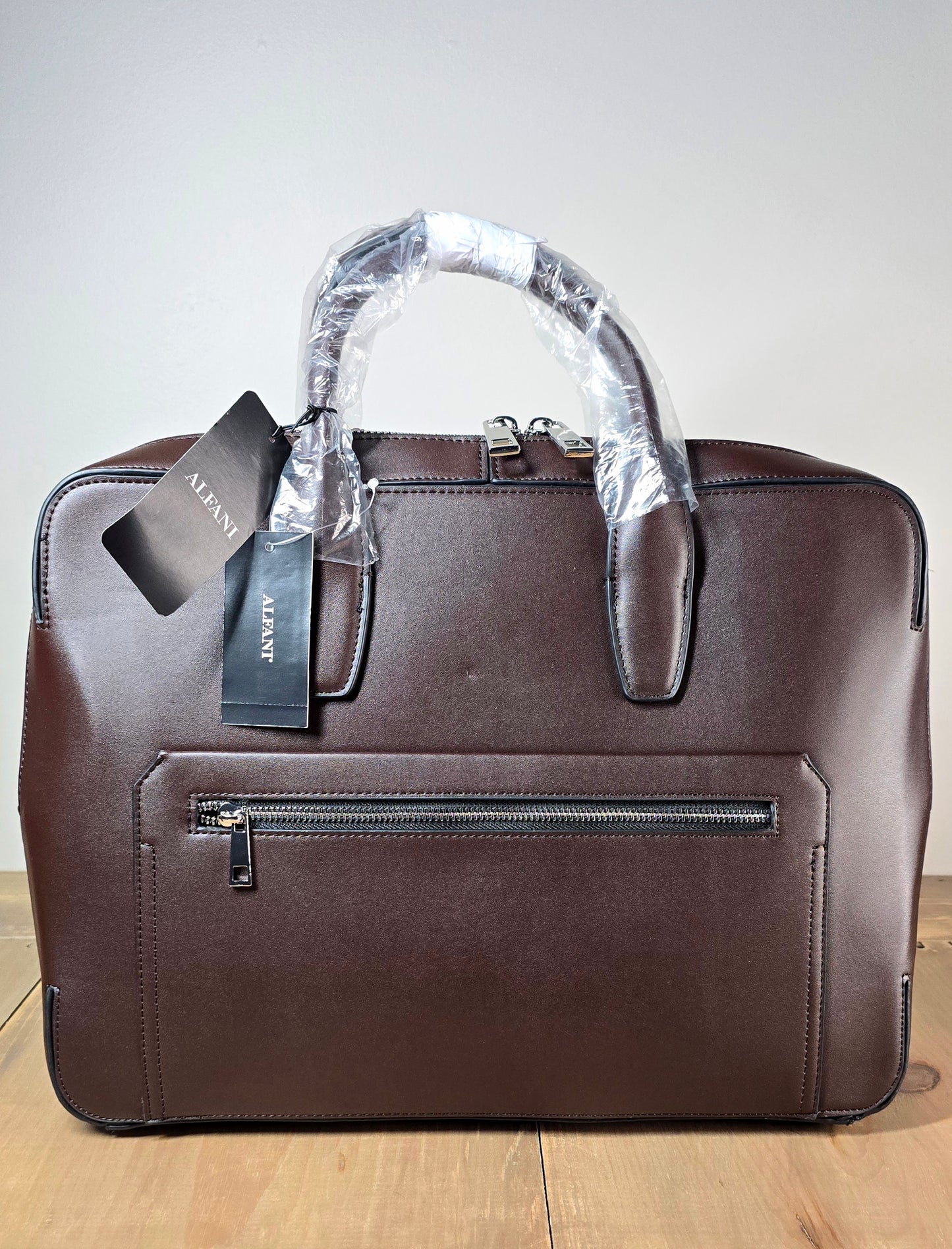 Alfani Mens Messenger Bag Brown