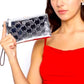 Michael Kors Double Zip Wristlet Silver