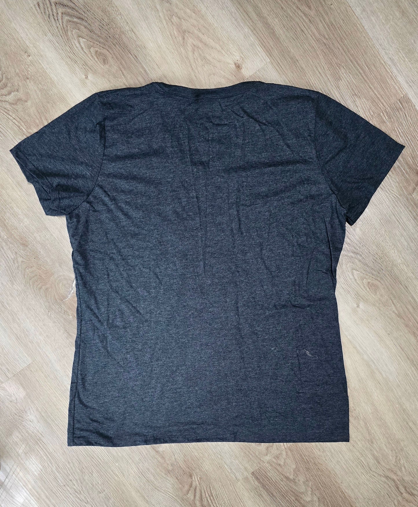 3 Heather Black V-veck (2XL)